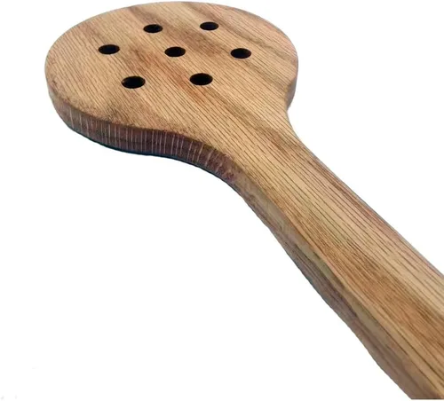 Miniatura 6 de Raqueta de pádel de tenis de cuchara de madera para entrenamiento de taladro de puntero de tenis casero