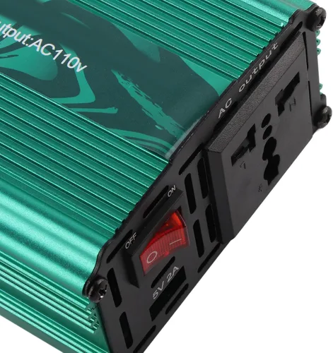 Miniatura 5 de Inversor sinusoidal puro, inversores de corriente de 3000 W, convertidor de CC a CA, inversores de potencia sinusoidal de aleación de aluminio, Verde