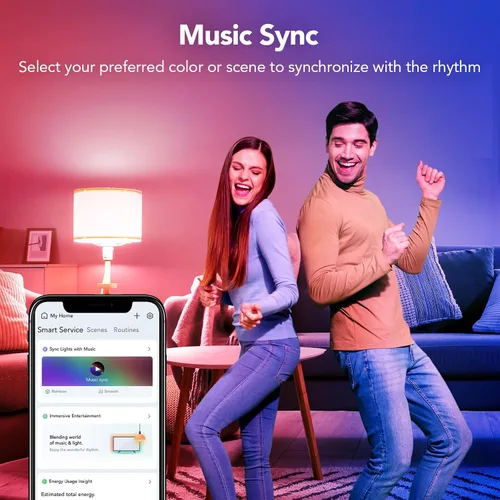 Miniatura 4 de OREiN Matter - Bombilla inteligente, bombillas inteligentes con control remoto que funcionan con Apple Home, Alexa, Google Home, SmartThings