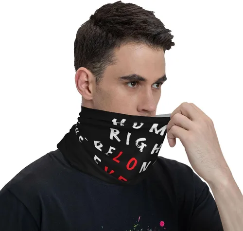 Miniatura 9 de Human Rights Belong to Everyone Head Wrap, Neck Gaiter, Headband, Fishing Mask, Magic Scarf Face Bandana Mask Neck Tube Balaclava for