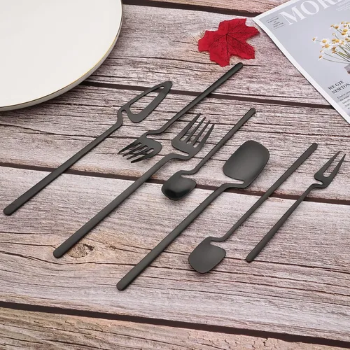 Miniatura 4 de JASHII 8 cucharas de mango largo para colgar, cuchara de té helado, cuchara de café, cucharas agitadoras de acero inoxidable 304 para té, postre