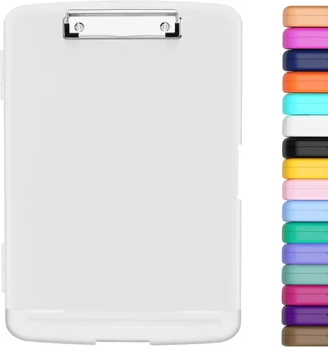 Miniatura 22 de Hongri Portapapeles con Almacenamiento con Soporte para Bolígrafo, Carpeta Portapapeles de Enfermería de 8.5 x 11 con Apertura Lateral, Alta