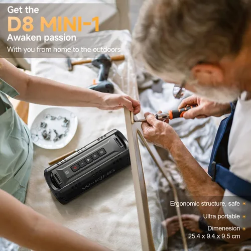 Miniatura 7 de W-KING Altavoces Bluetooth Portátiles Inalámbricos, (60W Pico) 30W RMS IPX6 Altavoz para Exteriores Impermeable Fuerte, 24H, EQ, AUX, Tarjeta TF