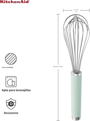 Miniatura 3 de KitchenAid Batidor clásico utilitario, 10.5 pulgadas, pistacho