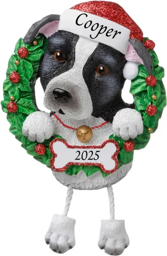 Miniatura 17 de Adornos personalizados para árbol de Navidad 2024 para mascotas – Razas de perros Beagle – Adorno personalizado de Feliz Navidad – Recuerdo