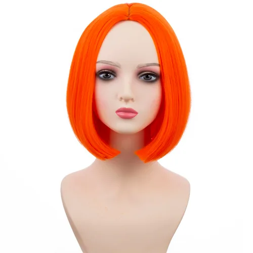 Miniatura 9 de PATTNIUM Peluca negra estilo Bob para mujer, pelucas cortas negras, rectas, parte media, peluca de cabello negro, aspecto natural, pelucas