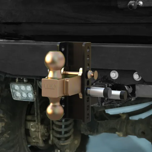 Miniatura 6 de IFOKA Enganche de remolque ajustable, montaje de bola de enganche de caída de 6 pulgadas, 20,000 libras GTW, enganche de remolque para camión