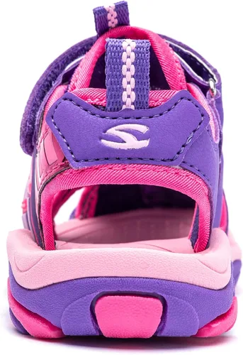 Miniatura 4 de BODATU - Sandalias de verano para niños y niñas, para exteriores, playa y deportes, con puntera cerrada (para bebé, niñas y niños pequeños y grandes)