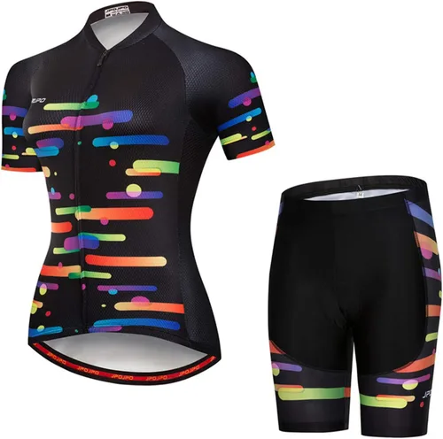 Miniatura 148 de Hotlion Conjuntos de camisetas de ciclismo para mujer, ropa de ciclismo de verano, trajes de bicicleta de carretera, ropa de ciclismo de manga corta
