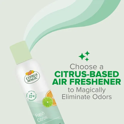 Miniatura 5 de Citrus Magic Ambientador Freshener Eliminador de Olores en Aerosol, 3 Onzas (Paquete de 3), Cítricos Frescos, 3
