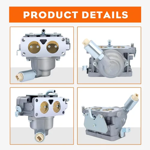 Miniatura 9 de Hipa 791230 Carburador para Brigg y Straton 799230 699709 499804 20-25 HP V-Twin Engine para John D MIA10632 L118 L120 La130 La135 Reemplazar 445677