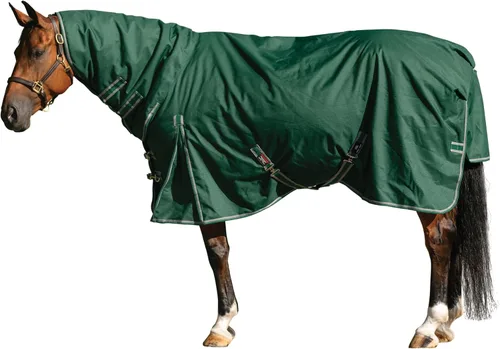 Miniatura 9 de STORM SHIELD Manta de participación clásica II para caballo Cubierta de cuello adjunta Cinturón cruzado Manta de invierno impermeable