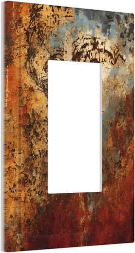 Miniatura 106 de Cubiertas Decorativas para Placas de Interruptor Abstracto Moderno de Mediados de Siglo Arco Boho Sol Dorado Hoja 1 Gang Placa de Pared Cubierta