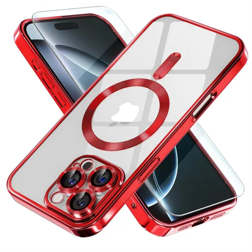 Miniatura 82 de Misea Funda magnética para iPhone 14 compatible con MagSafe [nunca amarillenta] [protección contra caídas de grado militar] protector completo