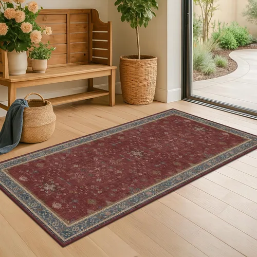 Miniatura 20 de Alfombra Boho Negra para Sala de Estar - Alfombra de Área Lavable de 10x14 Pies, Alfombras de Comedor para Debajo de la Mesa, Alfombra Suave de Pelo