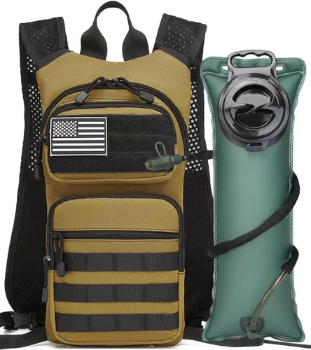 Miniatura 5 de Mochila de Hidratación Aislada para Senderismo Mochila de Agua Chaleco para Correr con Bolsa de Vejiga TPU de 3L para Maratón Ciclismo Hombres