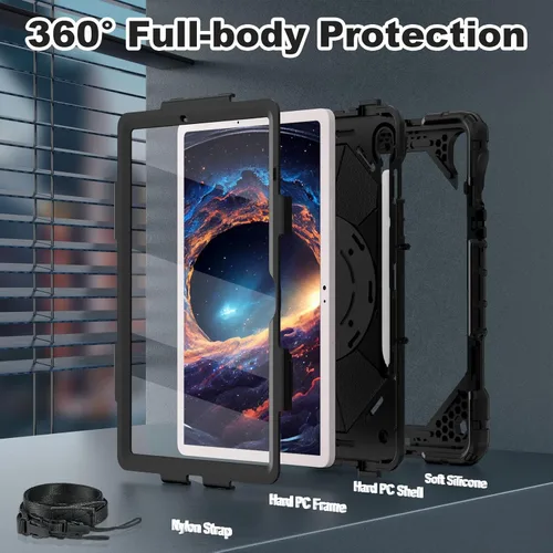 Miniatura 3 de WESOROL Funda para Samsung Galaxy Tab S10 Lite/S10 FE/S9 FE/S9 10.9/11 pulgadas (2025/2023), Funda para Tableta Galaxy Tab S9 a prueba de golpes