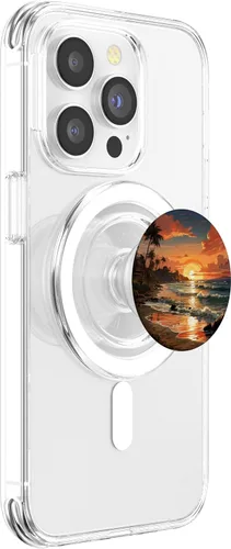 Miniatura 3 de Beach Ocean Sundown Graphic PopSockets MagSafe PopGrip for iPhone
