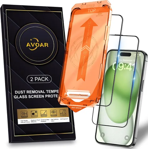 Miniatura 30 de Paquete de 2 protectores de pantalla de privacidad para iPhone 13 Pro Max /14 Plus [kit de alineación automática] vidrio templado, protección