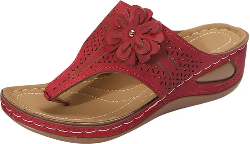 Miniatura 5 de Generic Sandalias ortopédicas de cuña con soporte de arco para mujer, sandalias informales de punta abierta, unisex para adultos