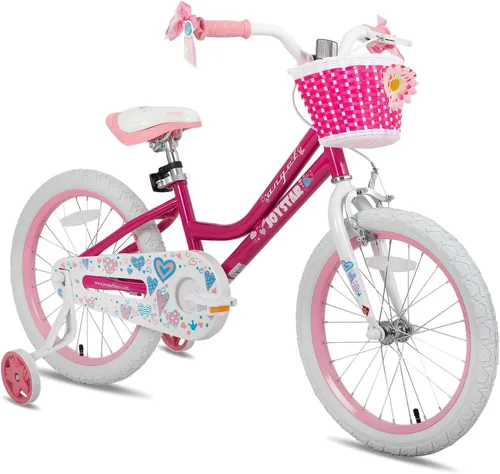 Miniatura 14 de JOYSTAR Angel Bicicleta para Niñas para Niñas Pequeñas y Niños de 2 a 13 Años, Bicicleta para Niños de 12, 14, 16, 18, 20 Pulgadas con Ruedas de Azul