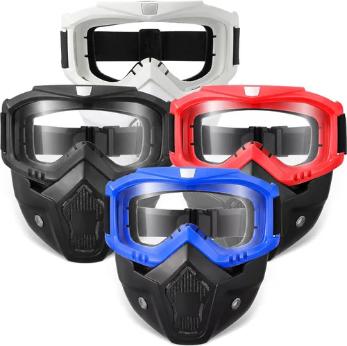 Miniatura 9 de Frienda Gafas para motocicleta, máscara de paintball, anti niebla, gafas de montar en motocicleta, tácticas, Airsoft, gafas de seguridad ATV