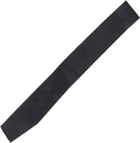 DJDZ Paquete de 4 bandas de satén en blanco (lisas) para fiestas, decoraciones de boda y bricolaje, diseña tu propia banda (negro)