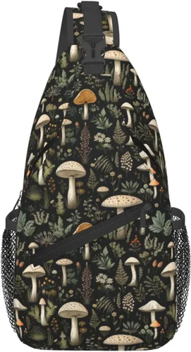 Miniatura 15 de Bolso bandolera para hombres y mujeres, mochila cruzada floral de tulipán pastel, mochila casual de senderismo para viajes, deportes, correr, bolsa