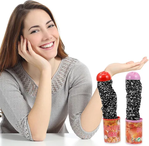 Miniatura 7 de Toyvian Juguete de serpiente con papas fritas, paquete de 3 juguetes de serpiente para saltar de primavera, juguete reutilizable para adultos, broma