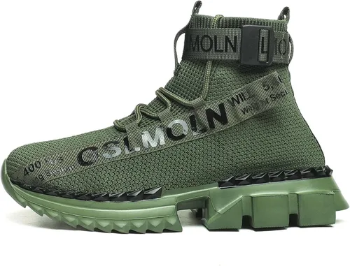 Miniatura 3 de Jakcuz Tenis de caña alta para hombre y mujer, transpirables, para gimnasio, atletismo, correr, caminar, tenis, niños y niñas, cómodos zapatos