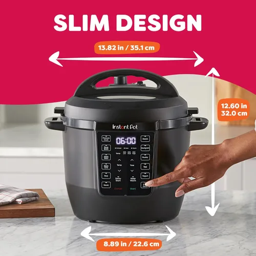 Miniatura 7 de Instant Pot 6QT RIO - Cocina múltiple 7 en 1, olla a presión, cocción lenta, salteado, vapor, arrocera, yogur y calentador, negro, 6 cuartos de galón