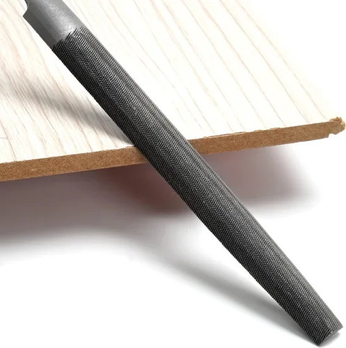 Miniatura 5 de Lima semicircular de 6 pulgadas de corte medio, dientes de doble corte, acero de alto carbono, lima de una sola mano sin mango, adecuada para dar