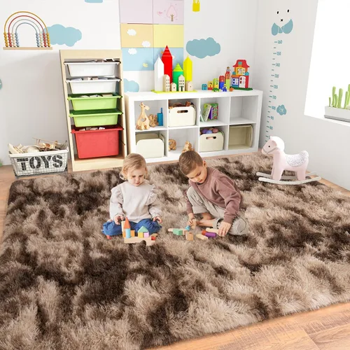 Miniatura 108 de Dssimo - Alfombra superesponjosa para la habitación, alfombra de área moderna, pequeña, suave y acogedora de felpa para niños, niñas y adolescentes