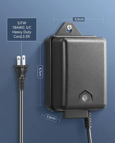 Miniatura 7 de DEWENWILS Transformador de paisaje de bajo voltaje de 60 W con sensor de fotocélula, transformador de bajo voltaje de 120 V CA a 12 V CA