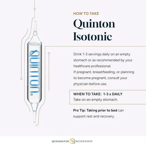 Miniatura 6 de Quicksilver Scientific Solución isotónica original Quinton con minerales de agua de mar + agua de manantial alpina - Suplemento de hidratación
