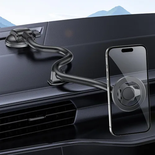 Miniatura 6 de Soporte para teléfono de coche de cuello de cisne, soporte para celular de brazo largo para parabrisas y tablero con ventosa fuerte, estabilizador