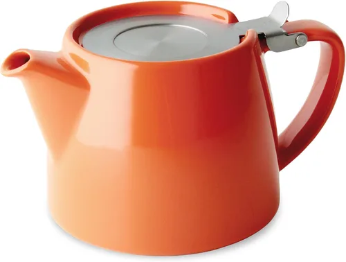 Miniatura 5 de FORLIFE Tetera Stump con tapa SLS e infusor, 18 onzas, mandarín Color mandarina