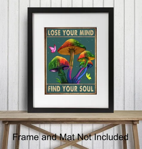 Miniatura 3 de Póster de Lose Your Mind Find Your Soul - Decoración psicodélica de habitación - Decoración psicodélica de habitación - Obra de arte hippie