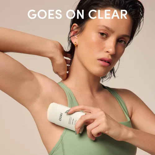 Miniatura 6 de OUAI Desodorante sin aluminio, desodorante para mujer con control de olores las 24 horas y aplicación invisible, enriquecido con notas de hierba