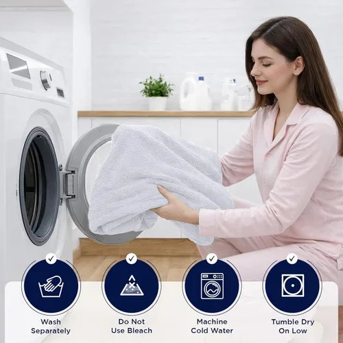 Miniatura 217 de DAN RIVER Paquete de 2 sábanas de baño de 35x70 pulgadas, sábanas de baño jumbo acanaladas para adultos, toallas grandes gruesas y absorbentes