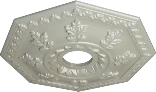 Miniatura 2 de Ekena Millwork CM18NTFCS Nottingham Medallón de techo, cobre flash