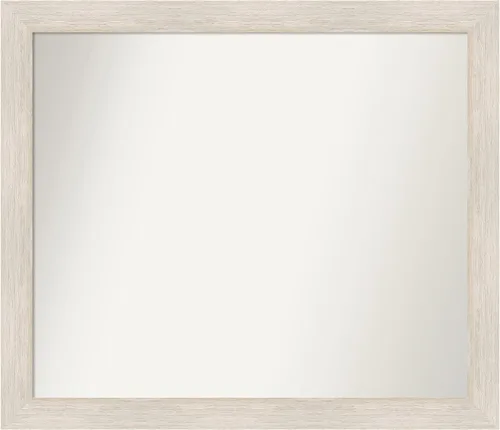 Amanti Art Espejo personalizado, espejo de baño de madera dura, espejo de pared o espejo de tocador de baño sobre el fregadero (37 x 43 pulgadas),