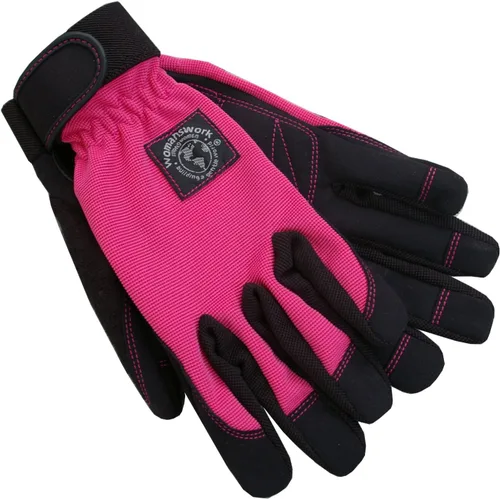 Womanswork Guantes de jardinería Digger, color magenta, talla S Rosa encendido