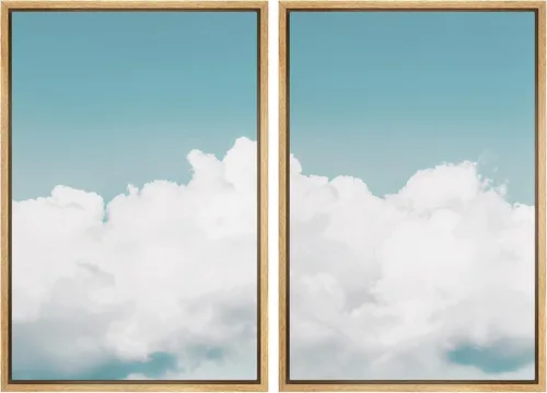 Miniatura 144 de SIGNWIN Lienzo enmarcado para pared, juego de arte sereno de paisaje de pantanos, ilustración rústica, arte moderno, minimalismo, decorativo