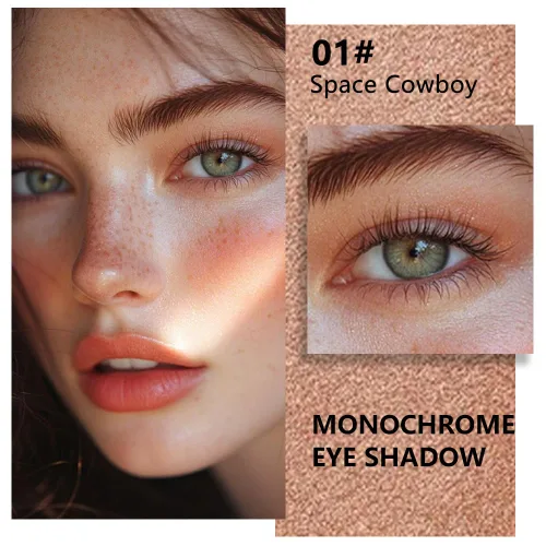Miniatura 2 de evpct Paleta de sombra de ojos con purpurina dorada champán, color nude dorado rosa brillante crema brillante paleta de sombra de ojos iluminadora