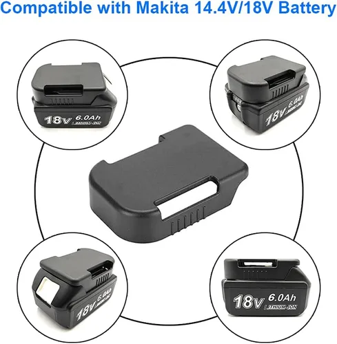Miniatura 5 de Paquete de 5 estantes de almacenamiento de pared para baterías, soporte de batería compatible con Makita 18 V/para Bosch 18 V Li-ion
