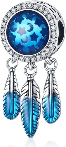 TINSLO Charms Beads fits for Charms Bracelets for Woman 925 sterling silver suspension pendants and CZ stones, women DIY jewelry