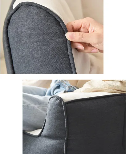 Miniatura 6 de (Sin relleno) Puf sin frijoles para adultos, sofá de dos asientos, tumbona, muebles para interiores y exteriores, color beige