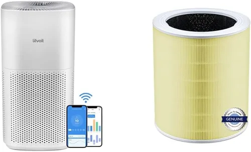 LEVOIT Paquete de purificador de aire y filtro de repuesto para habitaciones grandes, mascotas, alergias | Core 600S (3ª generación) y Core