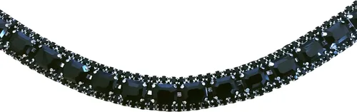 Miniatura 4 de Audrey' Brida de Cuero de Lujo - (Doble) Black Warmblood